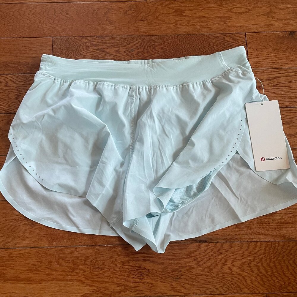 NWOT Lululemon Fast & Free Reflective High-Rise Split Short 3" Size L MIBR